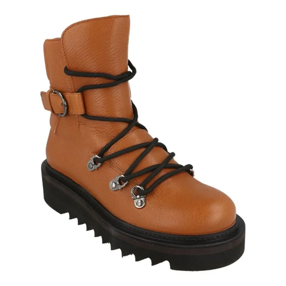 Elimo Lace-Up Leather Boots - Picture 2 of 6